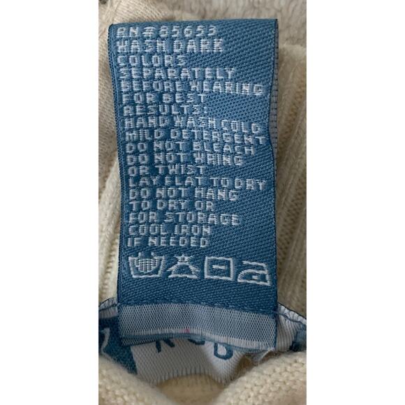 KORET SWEATER PULL-ON SHORT SLEEVE WOMENS, S, IVORY, STAND UP COLLAR, BACK ZIP - Picture 10 of 10